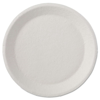 Chinet 21040 Savaday 250/Carton 10.5 in. dia., 5-Compartment, Molded Fiber Dinnerware - White