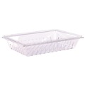 Food Trays, Containers, and Lids | Carlisle 1062807 18 in. x 26 in. StorPlus Polycarbonate Plastic Food Storage Container Colander - Clear image number 0