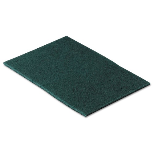 Cleaning & Janitorial Accessories | Scotch-Brite PROFESSIONAL 96CC 6 in. x 9 in. Commercial Scouring Pad 96 - Green (10/Pack) image number 0