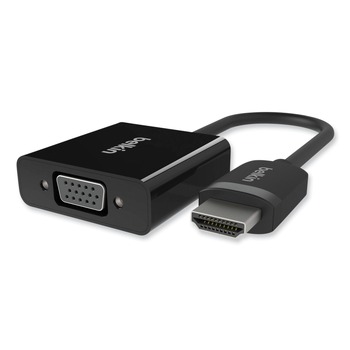 Belkin F2CD058 5 in. HDMI to VGA plus 3.5 mm Audio Adapter - Black