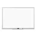 White Boards | U Brands 031U00-01 35 x 23 Melamine Dry Erase Board - White Surface/Silver Frame image number 3