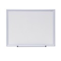 White Boards | Universal UNV44618 24 in. x 18 in. Deluxe Melamine Dry Erase Board - White Surface, Aluminum Frame image number 0