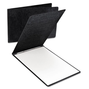 Oxford 13206 3 in. Capacity 2-Prong Fastener Pressboard Report Cover with Reinforced Side Hinge - X-Large, Black