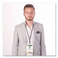 Label & Badge Holders | Avery 08520 4.25 in. x 6 in. Top Load Lanyard-Style Badge Holder with Laser/Inkjet Inserts - White (25/Pack) image number 2