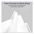 Dividers & Tabs | Avery 82184 26-Tab "V" 11 in. x 8.5 in. Allstate Style Preprinted Legal Exhibit Side Tab Index Dividers - White (25/Pack) image number 1