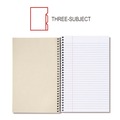 Notebooks & Pads | Universal UNV66414 9.5 in. x 6 in. 3-Subject Medium/College Rule Wirebound Notebook - Assorted Cover Colors (4/Pack) image number 6