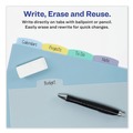 Back to School Sale | Avery 16170 Write and Erase Big Tab 11 in. x 8.5 in. 5-Tab 3-Hole Punched Durable Plastic Dividers - Assorted (1-Set) image number 9