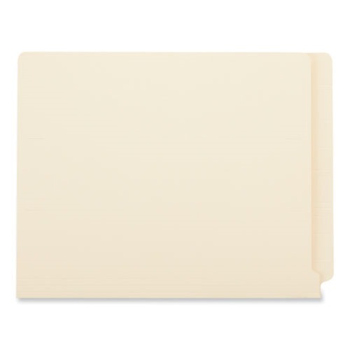 File Folders | Universal UNV13120 Reinforced Straight End Tab 2-Fastener File Folders - Letter, Manila (50/Box) image number 0