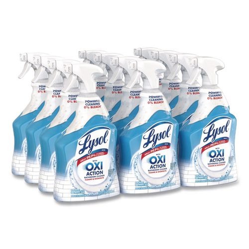 All-Purpose Cleaners | LYSOL Brand 19200-99828 32 oz Bathroom Cleaner with Hydrogen Peroxide - Cool Spring Breeze Scent (12/Carton) image number 0
