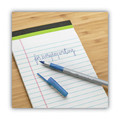 Pens | BIC GSFG11 BLU Round Stic Grip Xtra Comfort Fine 0.8 mm. Stick Ballpoint Pen - Blue Ink/Gray/Blue Barrel (1-Dozen) image number 4