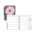 Notebooks & Pads | Brownline CB1200G.05 Essential Collection 8.88 x 7.13 Ruled Monthly Planner - Black/Pink Cover image number 0