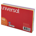 Flash Cards | Universal UNV47236 4 in. x 6 in. Index Cards - Ruled, Assorted (100/Pack) image number 2