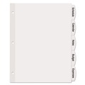 Dividers & Tabs | Avery 14434 11 x 8.5 Big Tab Printable Label 5-Tab Dividers - White (20/Pack) image number 1