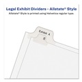 Dividers & Tabs | Avery 82188 11 in. x 8.5 in. 26-Tab Allstate Style Preprinted Z Legal Exhibit Side Tab Index Dividers - White (25/Pack) image number 4