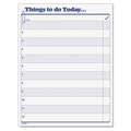 Notebooks & Pads | TOPS 2170 100 Forms 8.5 in. x 11 in. One-Part (No Copies) "Things To Do Today" Daily Agenda Pad (1-Pad) image number 1