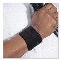 Safety & First Aid | Ergodyne 12402 Chill-Its 6500 One Size Fits Most Cotton Terry Wrist Cloth Sweatband - Black image number 1