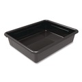 Boxes & Bins | Storex 62516U05C Storage Tray, Flat, 0.8 gal, 10.65-in x 10.65-in x 2.96-in, Black, 5/Pack image number 1