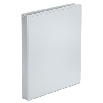 Universal UNV20962CT Economy 11 x 8.5 1 in. Capacity Round Ring View Binder, 3 Rings - White (12/Carton)