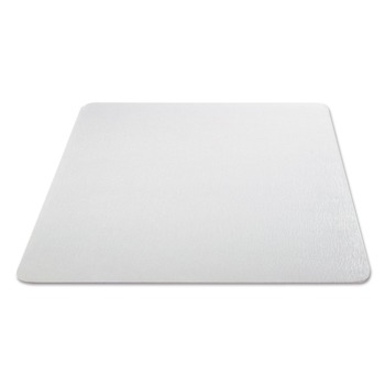 Alera CM2E442FALEPL 46 x 60 All Day Use Non-Studded Chair Mat for Hard Floors - Clear