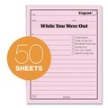 Notebooks & Pads | TOPS 3002P 4.25 in. x 5.5 in. No Copies One-Part Message Pad - Pink (1-Dozen) image number 3