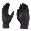 Disposable Gloves | Ammex GPNB42100 9.5 in. Long 5 mil (Palm)/6 mil (Fingers) Industrial Nitrile Gloves - Small/Black (1000/Carton) image number 1