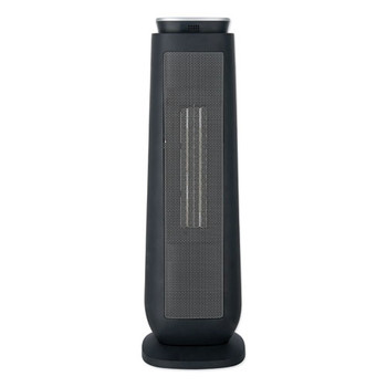 HEATING COOLING VENTING | Alera HECT24 7.17 in. x 7.17 in. x 22.95 in. Ceramic Heater Tower with Remote Control - Black