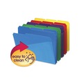 File Folders | Smead 10540 0.75 in. Expansion Assorted 1/3-Cut Tabs Letter Size Poly Colored File Folders With Slash Pocket - Assorted (30/Box) image number 1