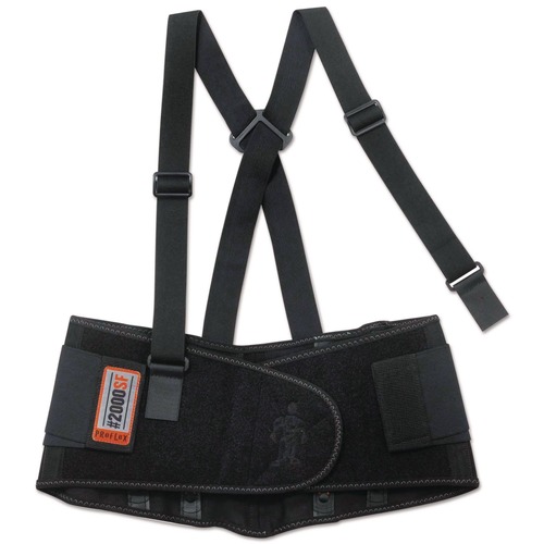 Back to School Sale | Ergodyne 11284 ProFlex 2000SF 34 in. to 38 in. Waist High-Performance Spandex Back Support Brace - Large, Black image number 0