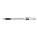Pens | Pentel BK91-A Stick Medium 1 mm R.S.V.P. Ballpoint Pen - Black Ink, Clear/Black Barrel (1-Dozen) image number 1
