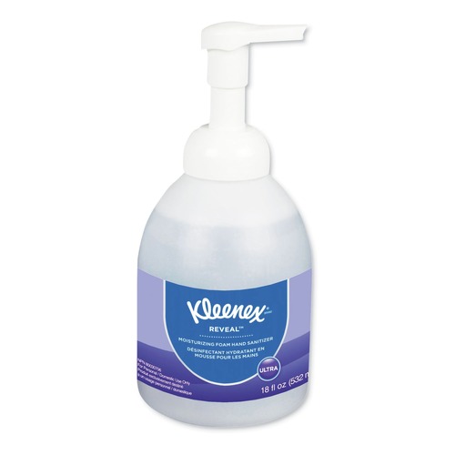 Hand Sanitizers | Kleenex 45826 Reveal 18 oz. Bottle Ultra Moisturizing Foam Hand Sanitizer - Fragrance-Free image number 0