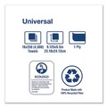 Paper Towels and Napkins | Tork MB540A Universal 9.13 x 9.5 1-Ply Multifold Hand Towel - White (16/Carton) image number 6