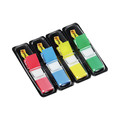 Page Flags | Post-it Flags 683-4 0.5 in. x 1.75 in. Small Page Flags in Dispensers - Assorted Primary (140/Pack) image number 1