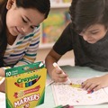 Permanent Markers | Crayola 587722 Broad Bullet Tip Non-Washable Marker - Assorted Classic Colors (10/Pack) image number 2