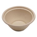 Bowls and Plates | World Centric BO-SC-U32-LFP 32 oz 7.4 x 7.4 x 3.2 Fiber Paper Bowls - Natural (500/Carton) image number 0