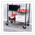 Just Launched | Alera ALESW590004 5 in. Wheel Grip Ring Stem Optional Casters for Wire Shelving - Black (4/Set) image number 7