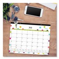 Bulletin Boards | Blue Sky 105496 22 in. x 17 in. 12-Month (Jul 2025-Jun 2026) Teacher Dots Academic Desk Pad - Black Binding/Clear Corners image number 2