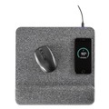 Mouse Pads & Wrist Support | Allsop 32304 11.8 in. x 11.6 in. Powertrack Plush Wireless Charging Mouse Pad with Wrist Rest - Gray image number 3