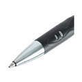 Pens | Universal 39724 0.7 mm. Medium Comfort Grip Retractable Gel Pen - Black Ink, Gray/Black/Silver Barrel (36/Pack) image number 6