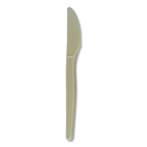 Cutlery | WNA EPS001 7 in. EcoSense Renewable Plant Starch Cutlery Knife (50/Pack) image number 0