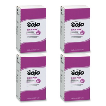 PRODUCTS | GOJO Industries 7220-04 RICH PINK Floral Scent 2000 mL Antibacterial Lotion Soap Refill for PRO TDX Dispenser (4/Carton)