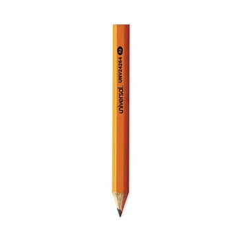 Universal UNV24264 HB (#2) Golf and Pew Pencil - Black Lead, Yellow Barrel (144/Box)