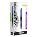 Pens | Zebra 48320 Fine 0.6 mm Fountain Pen - Blue Ink, Black/Blue Barrel (1 Dozen) image number 0