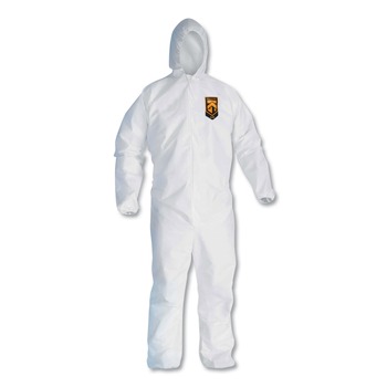 Ansell 49116 A20 Breathable Particle Protection Coveralls with Zip Closure - Triple Extra Large, White (20/Carton)