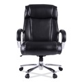 Office Chairs | Alera ALEMS4419 Maxxis Series 19.7 in. to 25 in. Seat Height Supports 500 lbs. Big/Tall Bonded Leather Chair - Black Seat/Back, Chrome Base image number 1