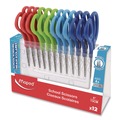 Arts & Crafts Supplies | Maped Helix 480149 Essential 5.35 in. Long 2 in. Cut Length Rounded Tip Blunt School Scissors - Assorted Colors (1-Dozen) image number 0
