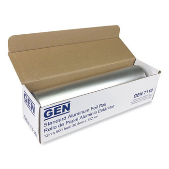 GEN GEN7110CT Standard Aluminum Foil Roll, 12-in X 500 Ft, 6/carton