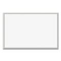 White Boards | U Brands 071U00-01 35 x 23 Magnetic Dry Erase Board with Aluminum Frame - White Surface/Silver Frame image number 0