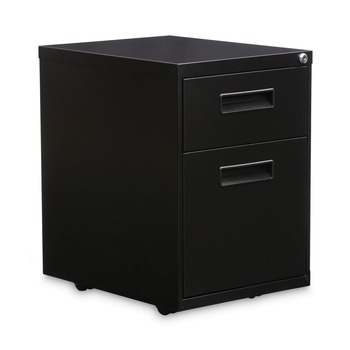 OFFICE FILING CABINETS AND SHELVES | Alera ALEPABFBL 14.96 in. x 19.29 in. x 21.65 in. 2-Drawers: Box/File Legal/Letter Left or Right File Pedestal - Black