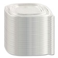 Food Trays, Containers, and Lids | Anchor 4308115 8.13 in. x 8.13 in. x 0.34 in. Crystal Classics Plastic Lids - Clear (150/Carton) image number 0