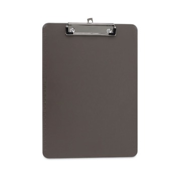 CLIPBOARDS | Universal UNV40311 Low-Profile Plastic Clipboard with 0.5 in. Clip Capacity for 8.5 x 11 Sheets - Translucent Black